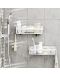 Стенен органайзер за баня Umbra - Flex Adhesive, 33 x 12 x 9 cm - 5t