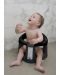 Противоплъзгаща седалка за баня и хранене BabyJem - Черна - 2t