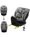 Столче за кола KinderKraft - I-Fix 360°, i-Size, 40-150 cm, Cool Grey - 3t