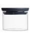 Стъклен буркан Brabantia - Stackable, 0.3 l, Dark Grey - 1t