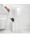 Стойка за тоалетна с поставка и четка Brabantia - MindSet, Mineral Fresh White - 5t