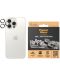 Стъклен протектор за камера PanzerGlass - Titanium Hoops, iPhone 15 Pro/15 Pro Max, бял - 1t
