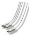 Steelplay Dual Play & Charge 3 m Type-C cable, White (PS5) - 2t