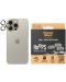 Стъклен протектор за камера PanzerGlass - Hoops, iPhone 15 Pro/Pro Max, titanium - 1t