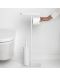 Стойка за тоалетна с поставка и четка Brabantia - MindSet, Mineral Fresh White - 4t
