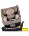 Столче за кола Chipolino - Supreme, 360°, IsoFix, i-Size, 40-150 cm, макадамия - 7t