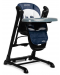 Столче за хранене и люлка 2 в 1 Caretero - Indigo Black, синьо - 4t