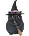 Статуетка Nemesis Now Adult: Gothic - Lucky Black Cat, 12 cm - 1t