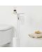 Стойка за тоалетна с поставка и четка Brabantia - MindSet, Mineral Fresh White - 7t