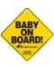 Стикер за кола Bebe Confort - Baby on board, yellow - 1t