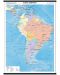 Стенна политическа карта на Южна Америка (1:8 000 000) - 1t