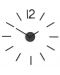 Стенен часовник Umbra - Blink, черен - 2t