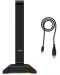 Стойка за слушалки Hama - uRage AFK 300, универсална, черна - 3t
