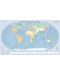Световен океан. Води на сушата: Стенна карта на света (1:20 000 000) - 1t