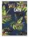 Тетрадка Lastva Wild Cats - А5, 52 листа, широки редове, с ляво поле, асортимент - 4t