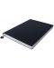 Тефтер Victoria's Journals Smyth Flexy - Черен, пластична корица, 96 листа, А5 - 3t
