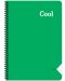 Тетрадка със спирала Keskin Color Cool - А4, 72 листа, широки редове, асортимент - 2t