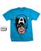 Тениска Rock Off Marvel Comics - Captain America Big Head - 1t