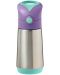 Термо бутилка със сламка b.box - Lilac pop, 350 ml - 2t