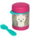 Термо контейнер за храна Skip Hop Zoo - 325 ml, лама - 2t