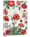 Тефтер Victoria's Journals Florals - Poppy, пластична корица, на редове, 96 листа, А6 - 1t