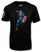 Тениска Avengers - Captain America, черна - 1t