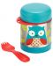 Термо контейнер за храна Skip Hop Zoo - 325 ml, бухал - 2t