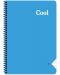 Тетрадка със спирала Keskin Color Cool - А4, 72 листа, широки редове, асортимент - 1t