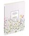 Тефтер Victoria's Journals Florals - Светлолилав, ламинирана корица, на редове, 40 листа, А5 - 1t