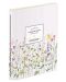 Тефтер Victoria's Journals Florals - Светлолилав, ламинирана корица, на редове, 32 листа, А6 - 1t
