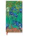Тефтер Paperblanks Van Goghs Irises - 9.5 х 18 cm, 88 листа - 1t