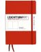Тефтер Leuchtturm1917 Natural Colors - A5, червен, бели листове, твърди корици - 1t