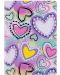 Тетрадка Cool Pack Pastel Hearts - A5, 32 листа, тесни цветни редове - 1t