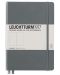 Тефтер Leuchtturm1917 Notebook Medium А5 - Сив,  страници на редове - 1t