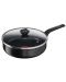 Тиган  с капак Tefal - Simply Clean B5673253, 24cm, черен - 1t