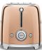 Тостер Smeg - TSF01RGEU 50's Style, 950W, 6 степени, розов/златист - 3t