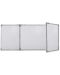 Тройна бяла дъска с алуминиева рамка Top Office - 120 x 480 cm - 1t