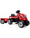 Детски трактор с педали Smoby - Farmer XL, червен - 1t