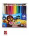 Триъгълни цветни моливи  Astra Astrino - 18 цвята + острилка, асортимент - 2t
