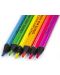 Цветни моливи в неонови цветове Kidea - 6 цвята - 2t
