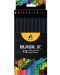 Цветни моливи Adel BlackLine - 12 цвята - 1t