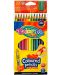 Цветни моливи Colorino Kids - триъгълни, с острилка, 12 цвята - 1t