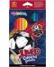 Цветни моливи Colorino Football - Jumbo, 12 цвята - 1t