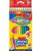 Цветни триъгълни моливи Colorino Kids - 12 цвята - 1t