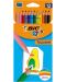 Цветни моливи Bic Kids Tropic - 12 броя - 1t