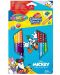 Цветни моливи Colorino Disney - Mickey and Friends, 24 цвята и острилка - 1t