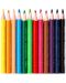 Цветни моливи Deli Enovation - EC114-12, Mini size, 12 цвята - 2t