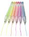 Цветни химикалки Kidea - 6 цвята, пастелни - 2t