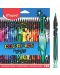 Цветни моливи Maped Color Peps - Monster, 24 цвята - 1t