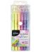 Цветни химикалки Kidea - 6 цвята, пастелни - 1t